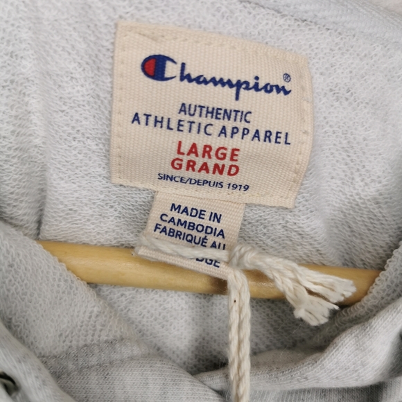 NWT CHAMPION Light Grey Hoodie Size Large - Picture 3 of 7